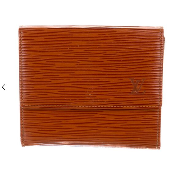 $200 Authentic Louis Vuitton Epi Leather Purse Wallet Light Brown - Picture 1 of 15